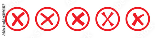 red cross mark icon false