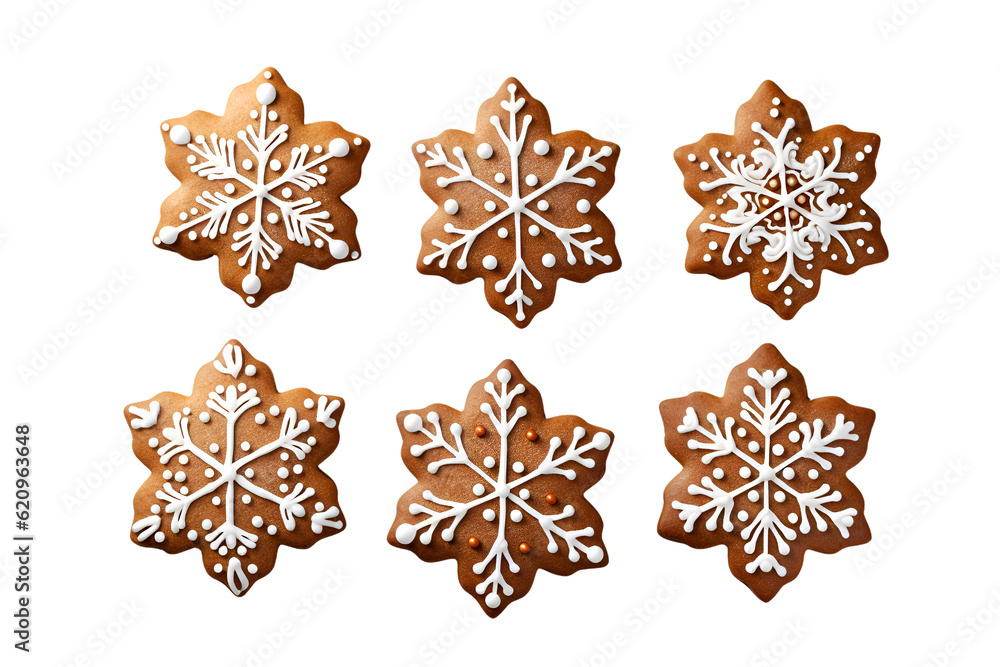 sweet christmas gingerbread set on isolated transparent background sweet christmas gingerbread set on isolated transparent background