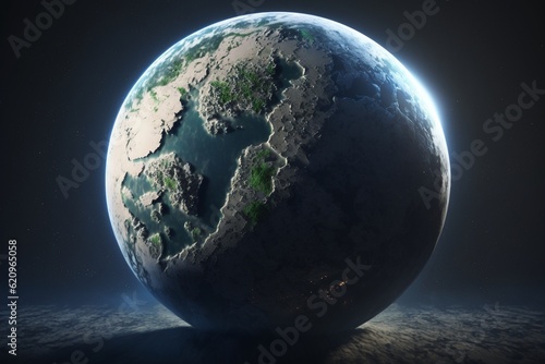 Earth at the beginning of its creation, Generative AI