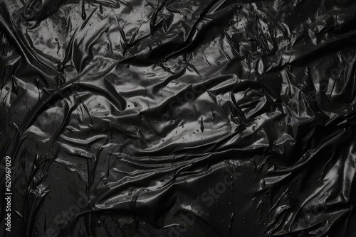 Black Plastic wrapping paper