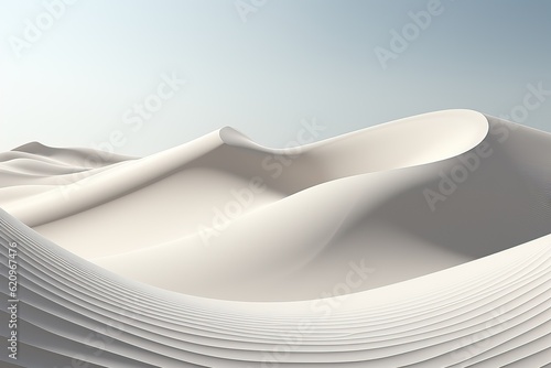 white dunes background, generative ai