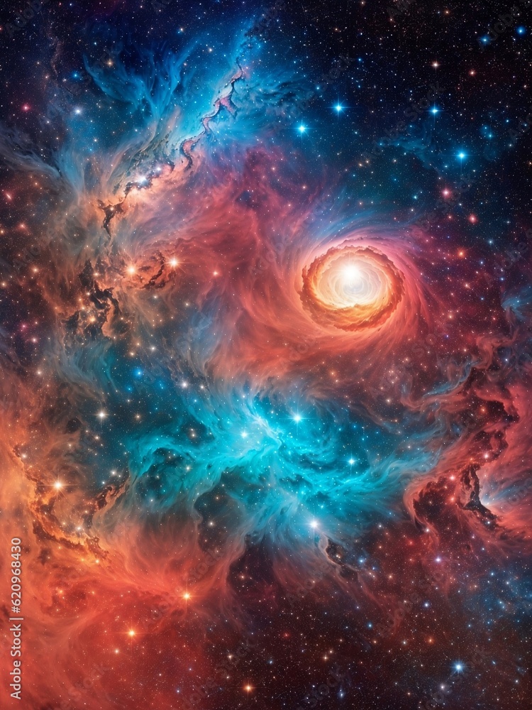 Fototapeta premium Universe full of color