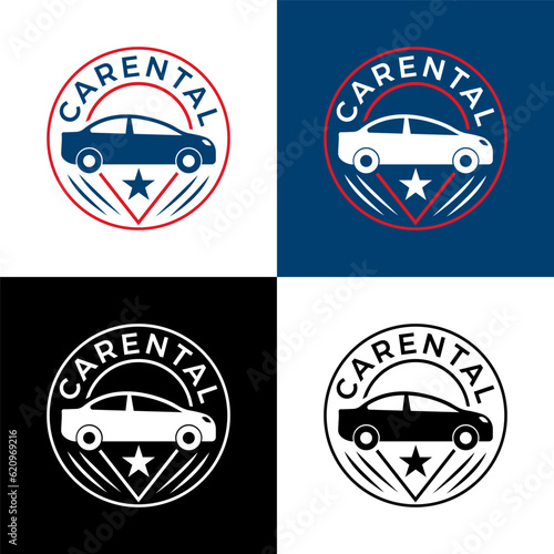 auto car rental logo design, vector, icon, symbol, template
