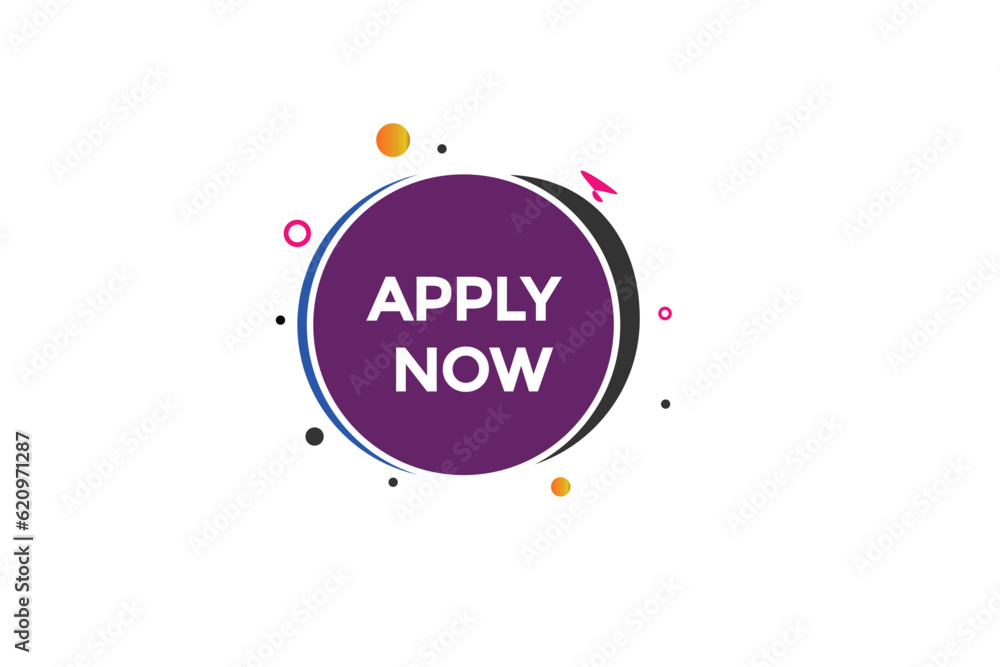 new apply now, level, sign, speech, bubble 

