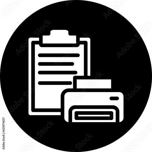 printer line icon