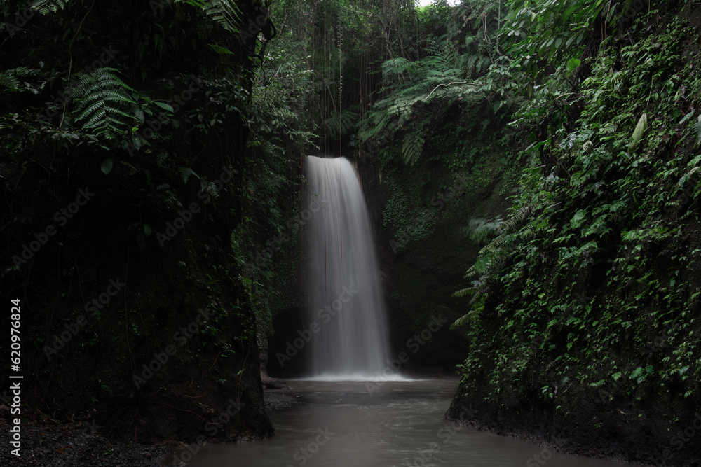 Fototapeta premium Tropical waterfall in Bali, Indonesia
