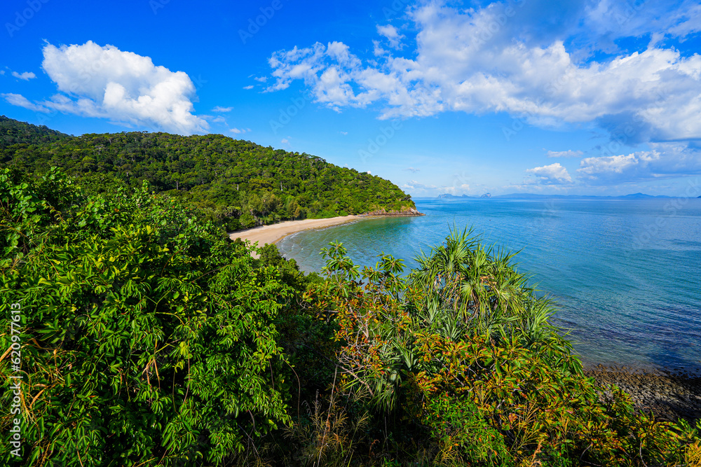 Beautiful bay in the Mu Ko Lanta National Park at the southernmost tip of Koh Lanta Yai island in the Andaman Sea, Krabi Province, Thailand