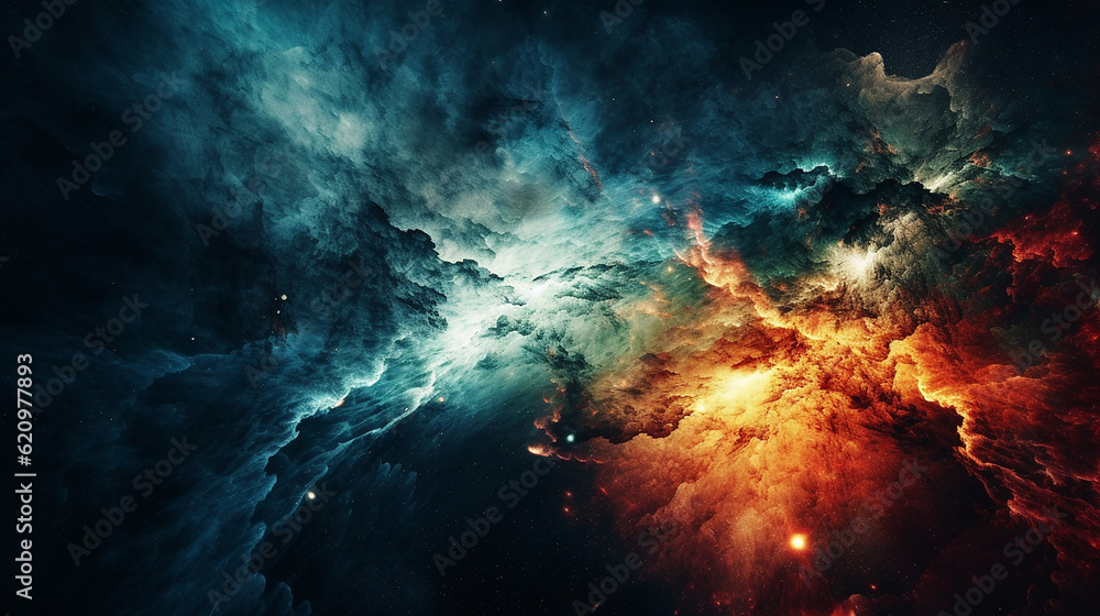 space background with nebula and stars and galaxy