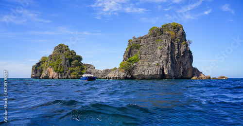 Koh Haa is a group of Five Islands made of karstic limestone cliffs in the south of the Andaman Sea, west of Koh Lanta island in the Province of Krabi, Thailand