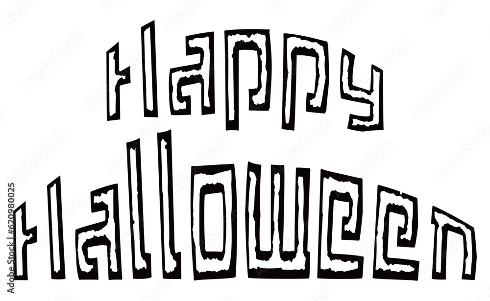 Obraz premium HAPPY HALLOWEENの文字素材