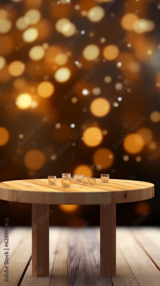 Obraz premium Bokeh Table Background