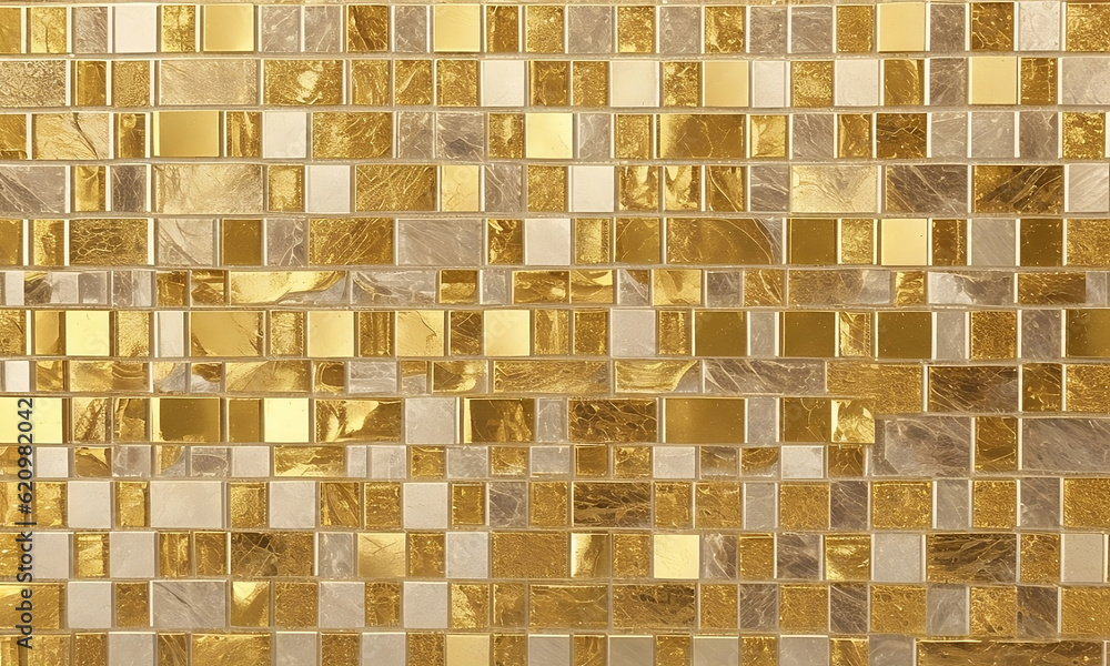 Gold Mosaic background Intricate tile mosaic patterns Gold Mosaic background Intricate tile mosaic patterns