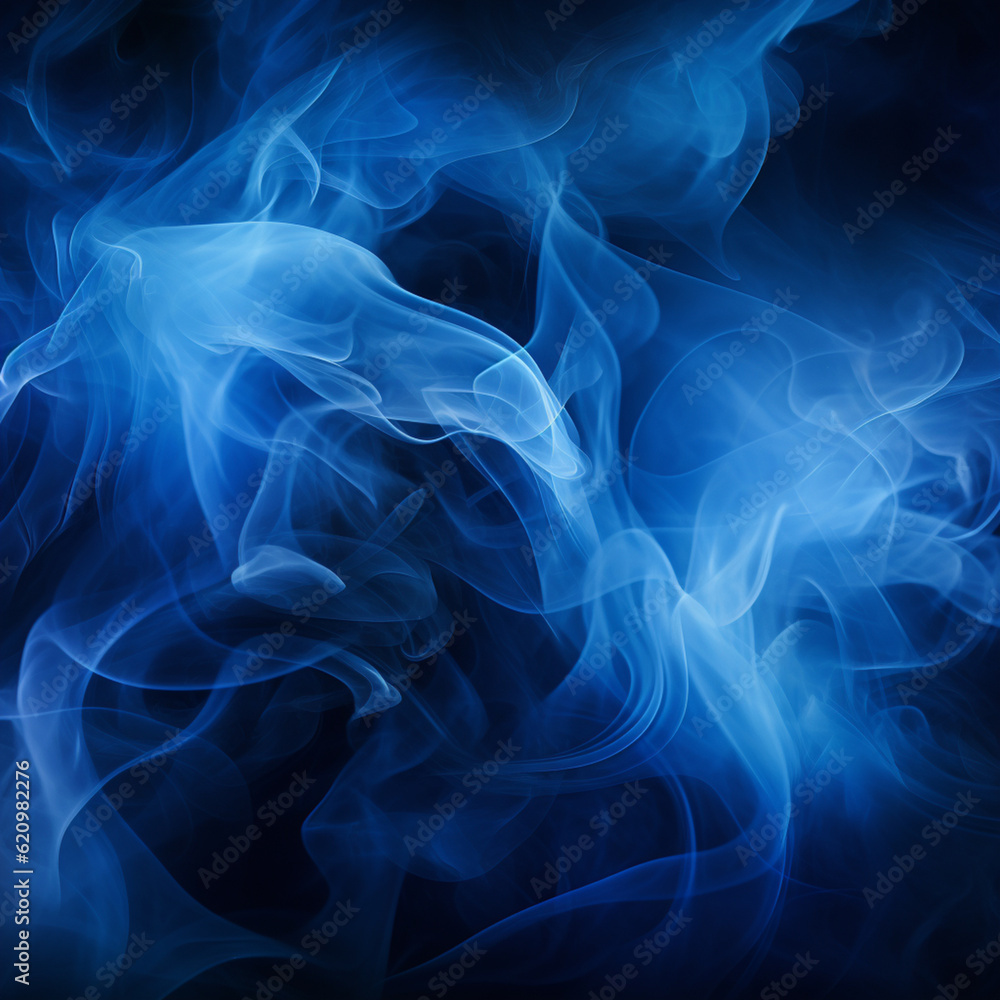 Blue smoke pattern background Blue smoke pattern background