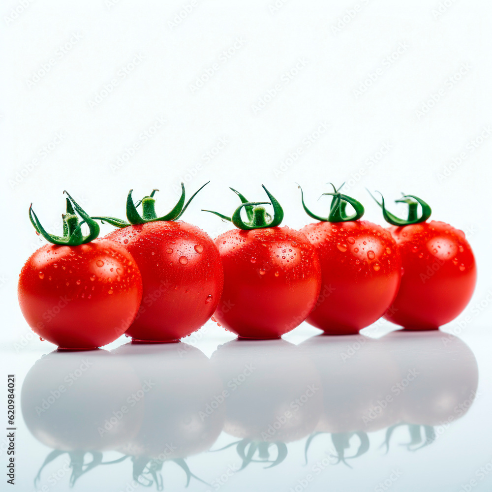 Tomatoes on a flat background Tomatoes on a flat background