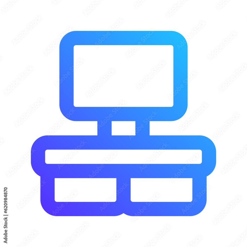 desk gradient icon desk gradient icon