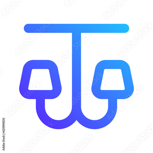 chandelier gradient icon