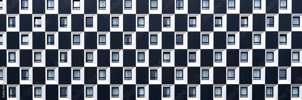 windows on modern building 