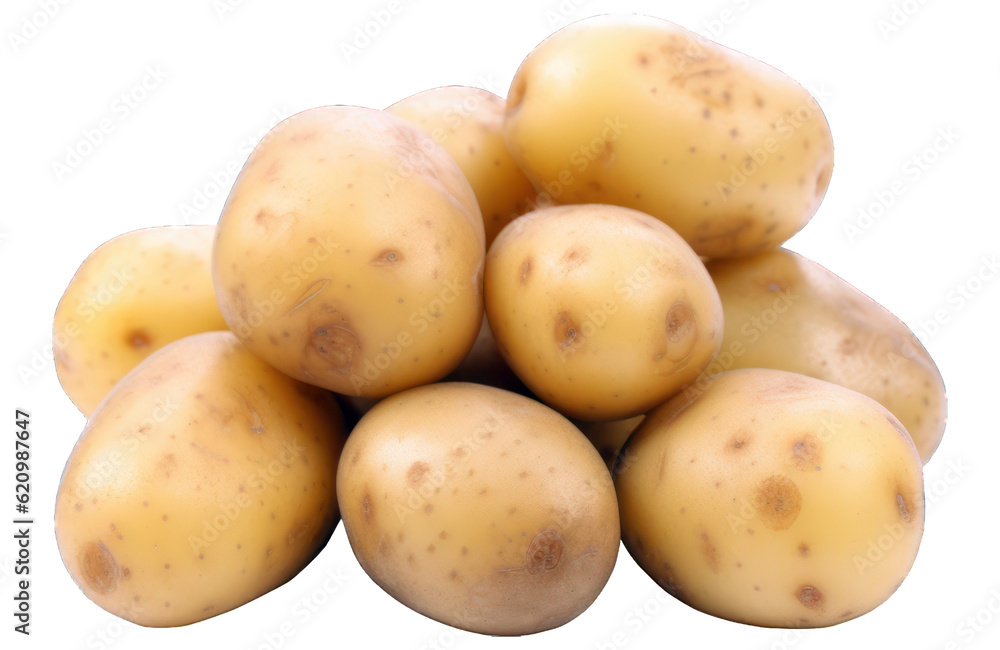 potatoes isolated on transparent background potatoes isolated on transparent background