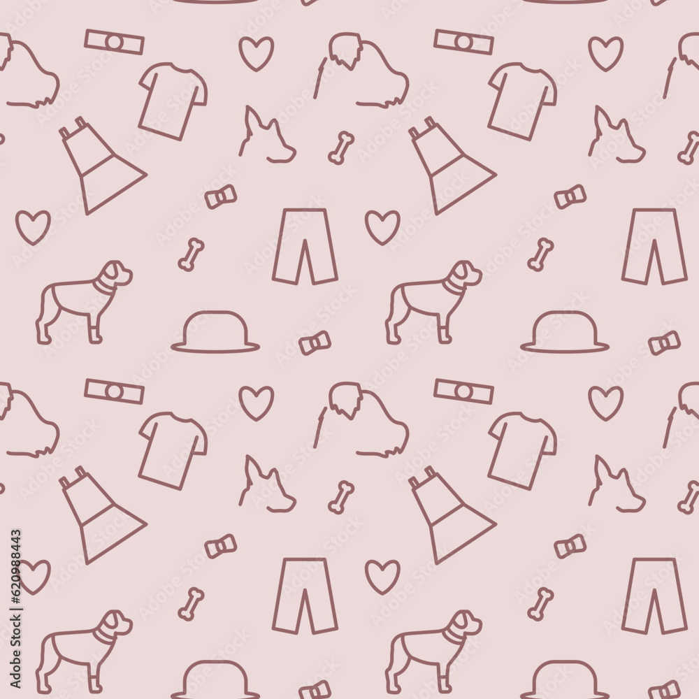pattern with dogs pattern with dogs