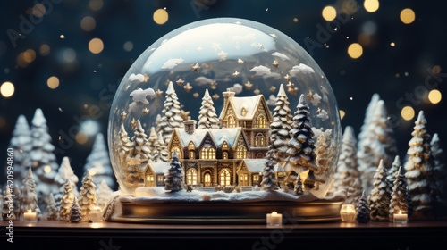 A beautiful Christmas globe.