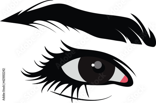 black eyelashes logo icon