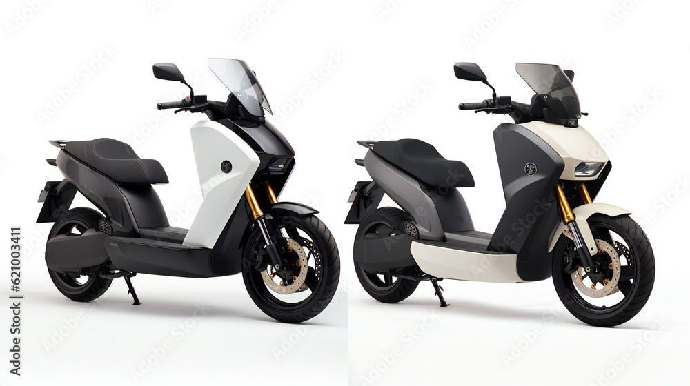 Obraz premium Electric Scooters, e-scooter on white background