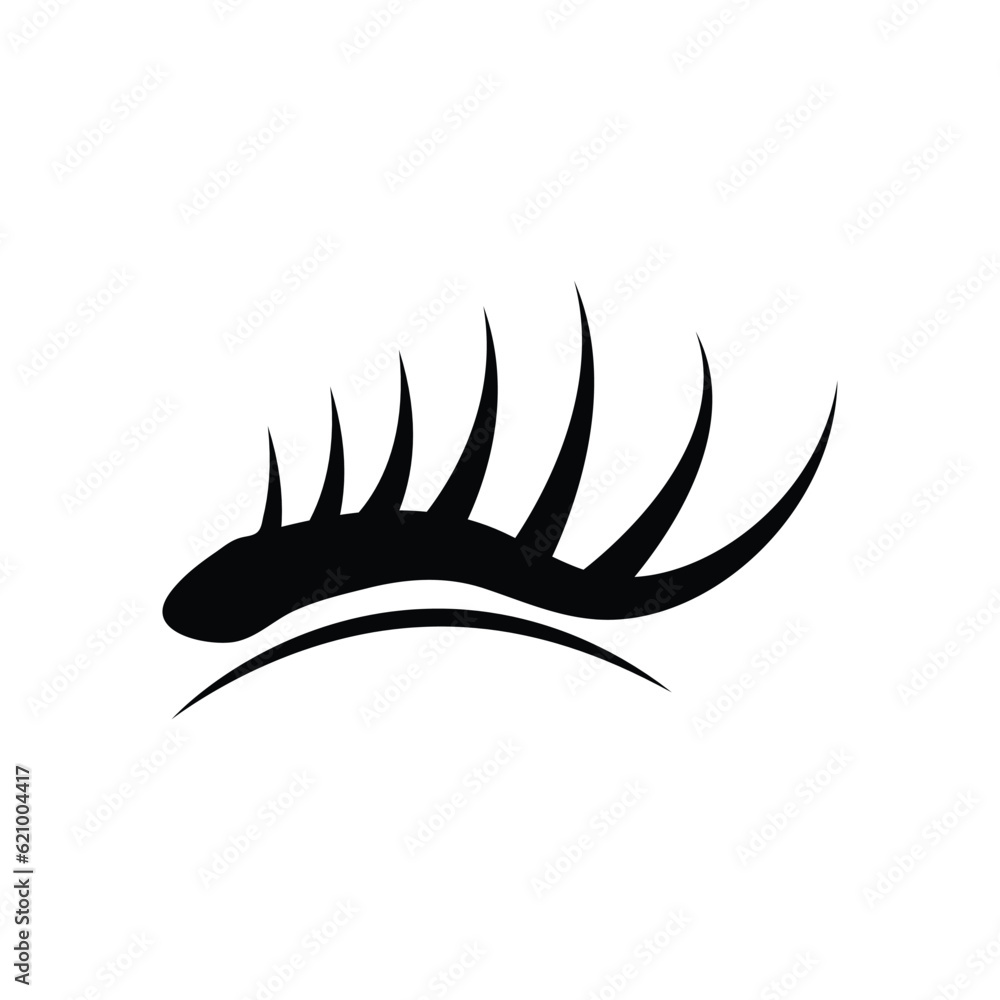 black eyelash icon design template vector black eyelash icon design template vector