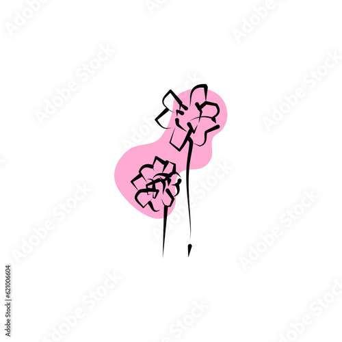 flower logo illustration © NOZY