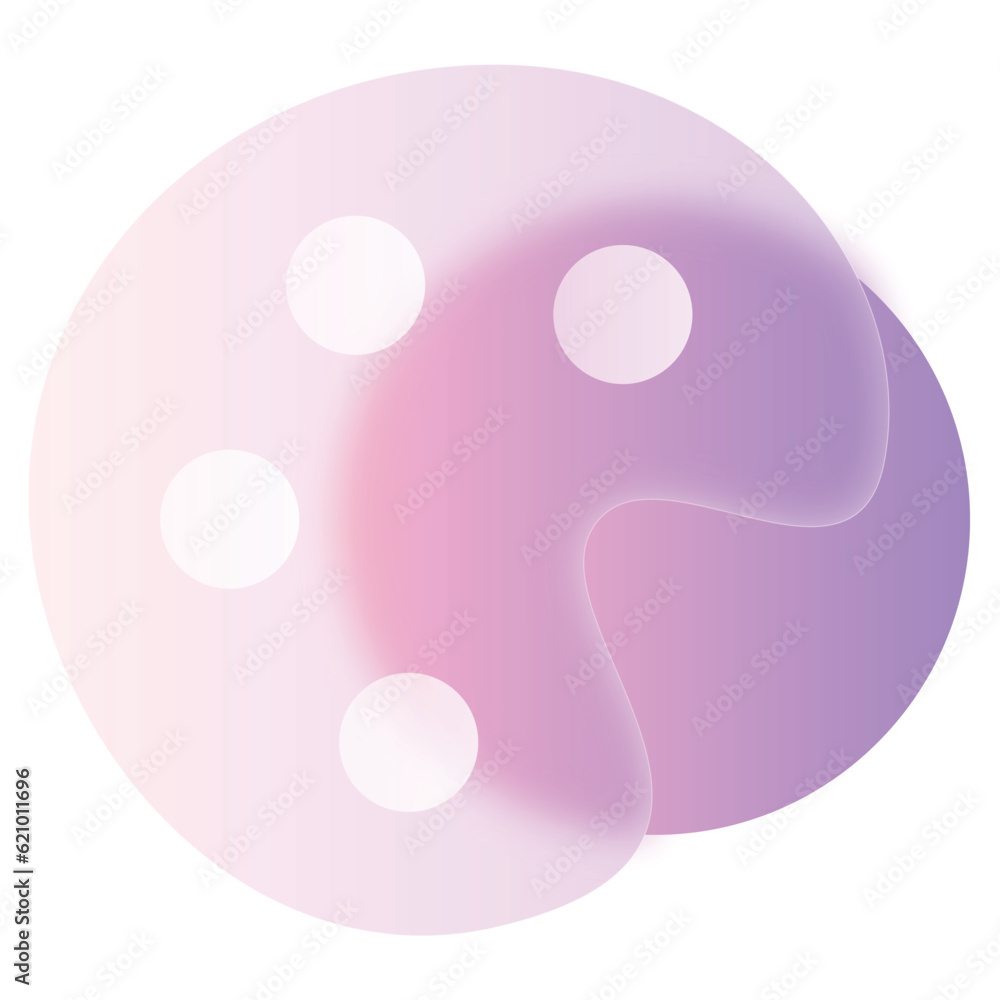 Art Pallete Glassmorphism UI Icon Sign and Symbol Design Illustrator Png Svg