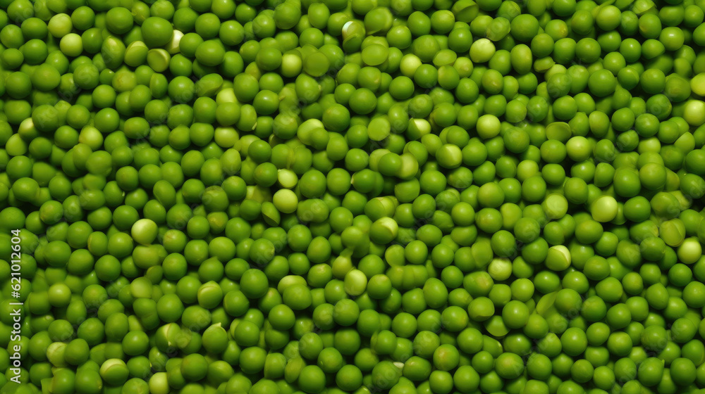 Captivating Texture of Peas. Generative AI
