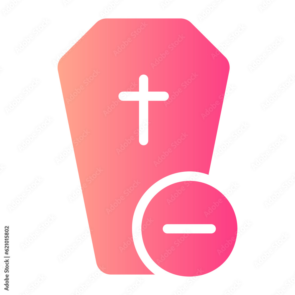 Obraz premium delete gradient icon