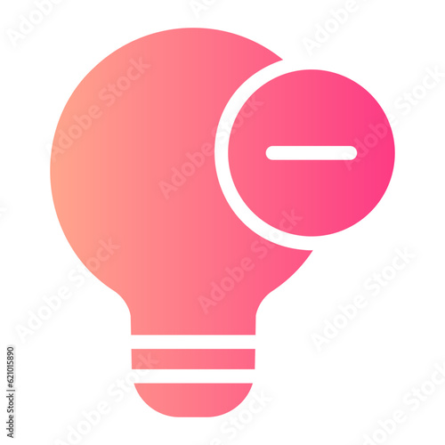 delete gradient icon