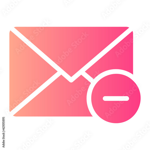 delete gradient icon