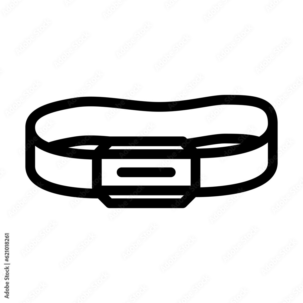 headlamp mountaineering adventure line icon vector. headlamp mountaineering adventure sign. isolated contour symbol black illustration