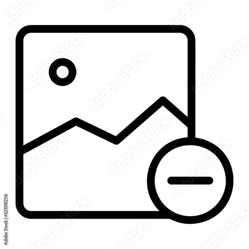 delete line icon