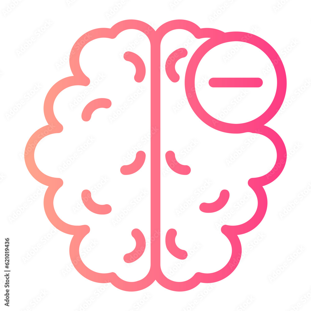 delete gradient icon