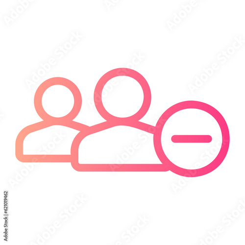 delete gradient icon