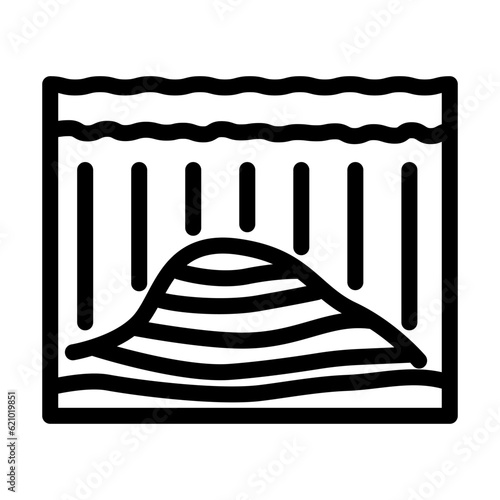 oil reservoir simulation petroleum engineer line icon vector. oil reservoir simulation petroleum engineer sign. isolated contour symbol black illustration