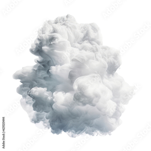 cloud of smoke isolated on transparent background cutout
