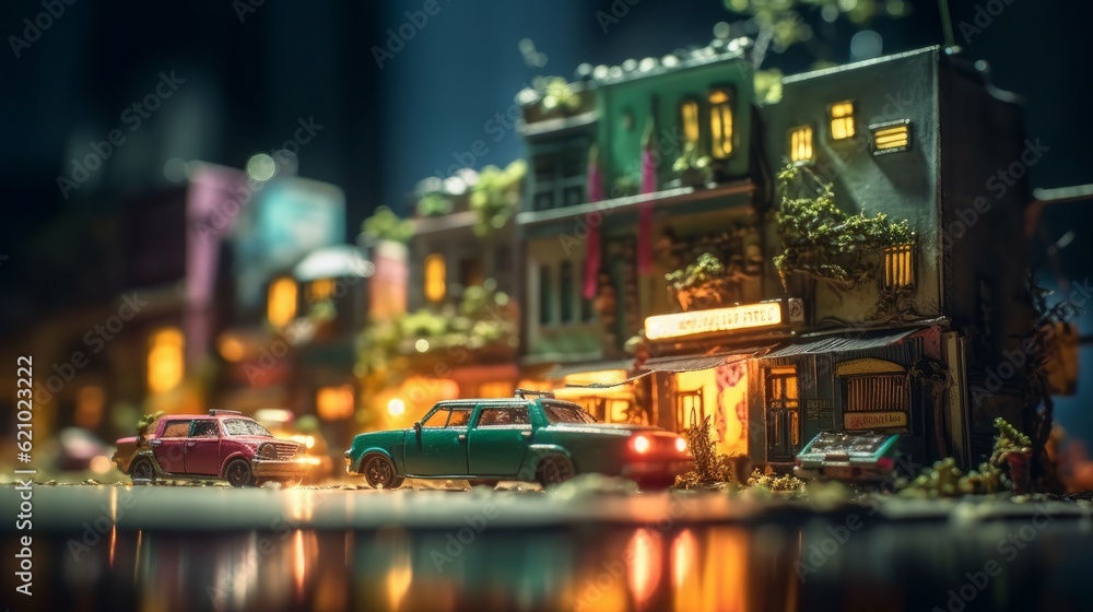 Capturing the Urban Glow: Mesmerizing Nightscenes of Riverside Cities, generative AIAI Generated