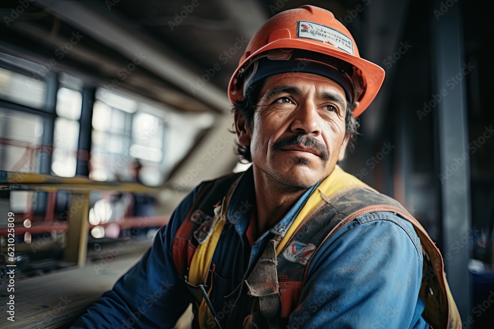 Portrait of a Fearless and Resilient Male Worker Portrait of a Fearless and Resilient Male Worker