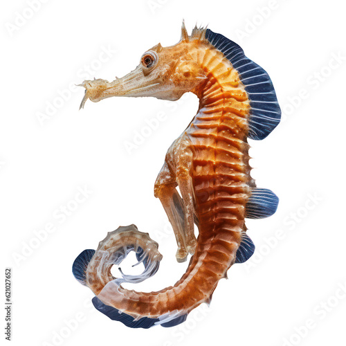 seahorse isolated on transparent background cutout © Papugrat