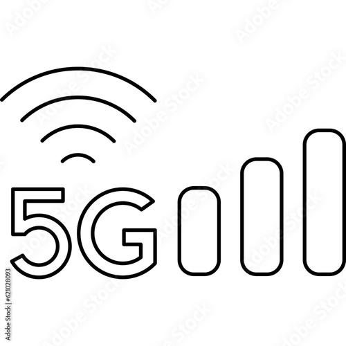 5g network vector symbol icon
