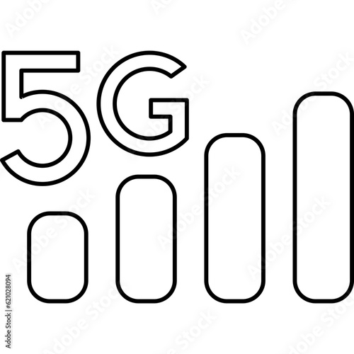 5g network vector symbol icon
