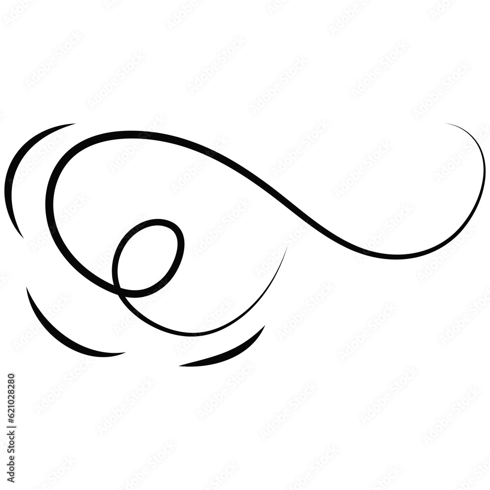 Outline breath of wind. Outline breath of wind.
