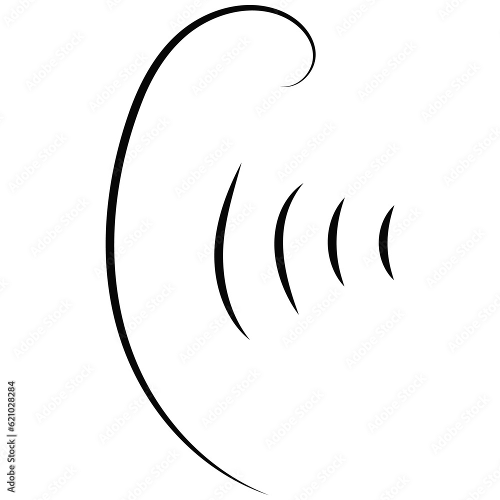 Outline breath of wind. Outline breath of wind.