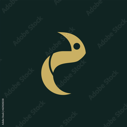 chameleon logo design with modern concept