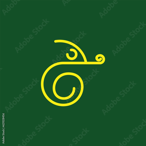 chameleon logo design with modern concept