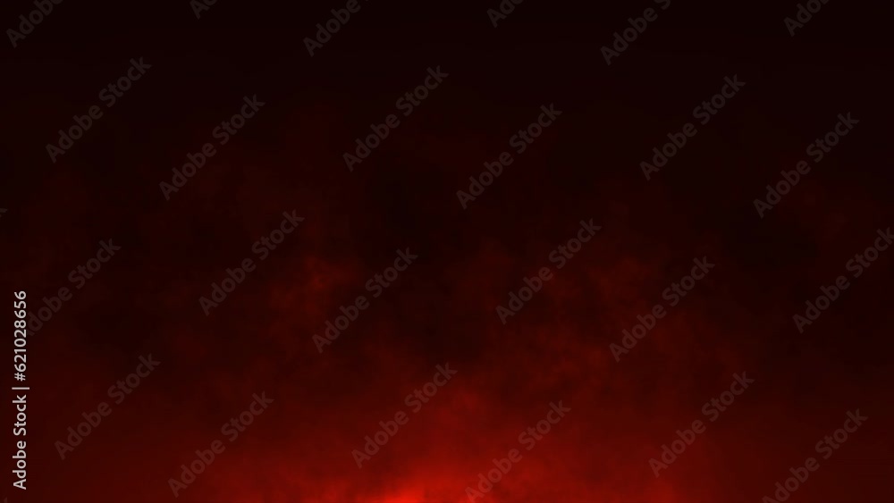 3D animation. Burning red hot sparks rise from large fire seamless loop ...