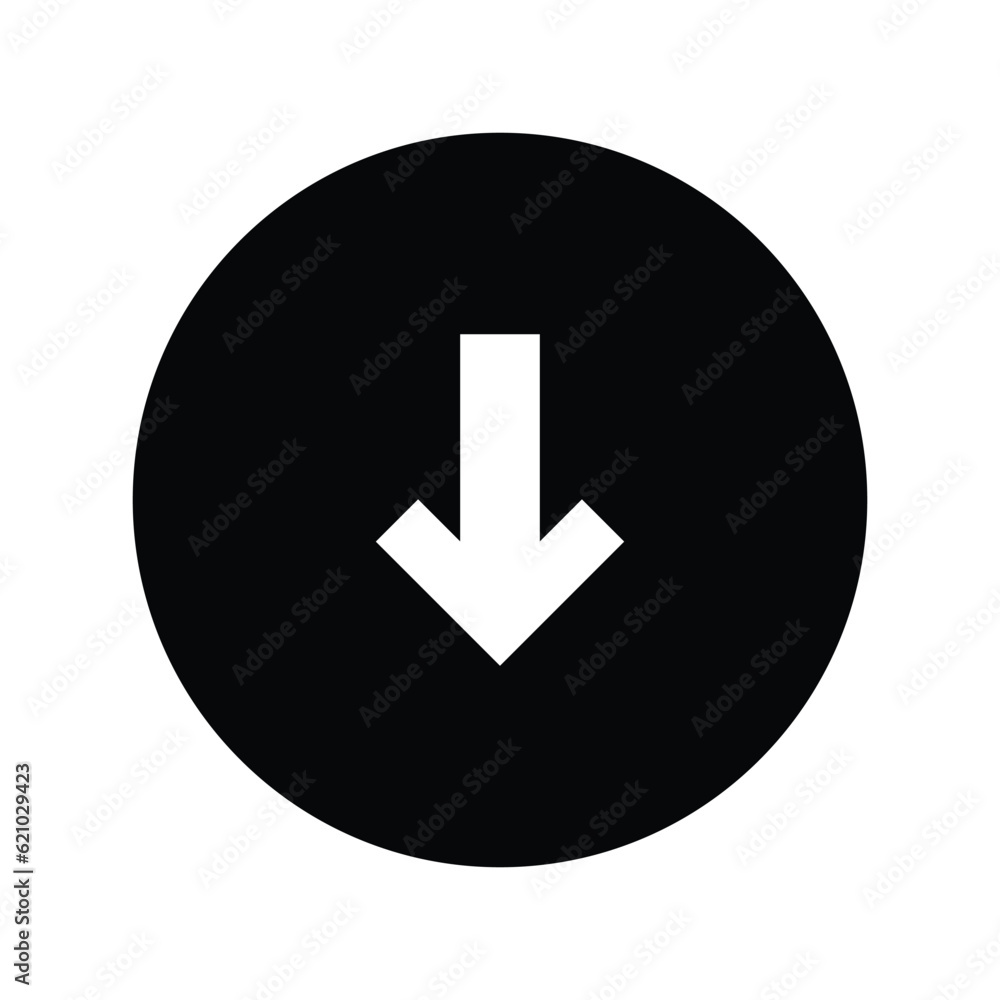 Download icon symbol vector white background. Download icon symbol vector white background.